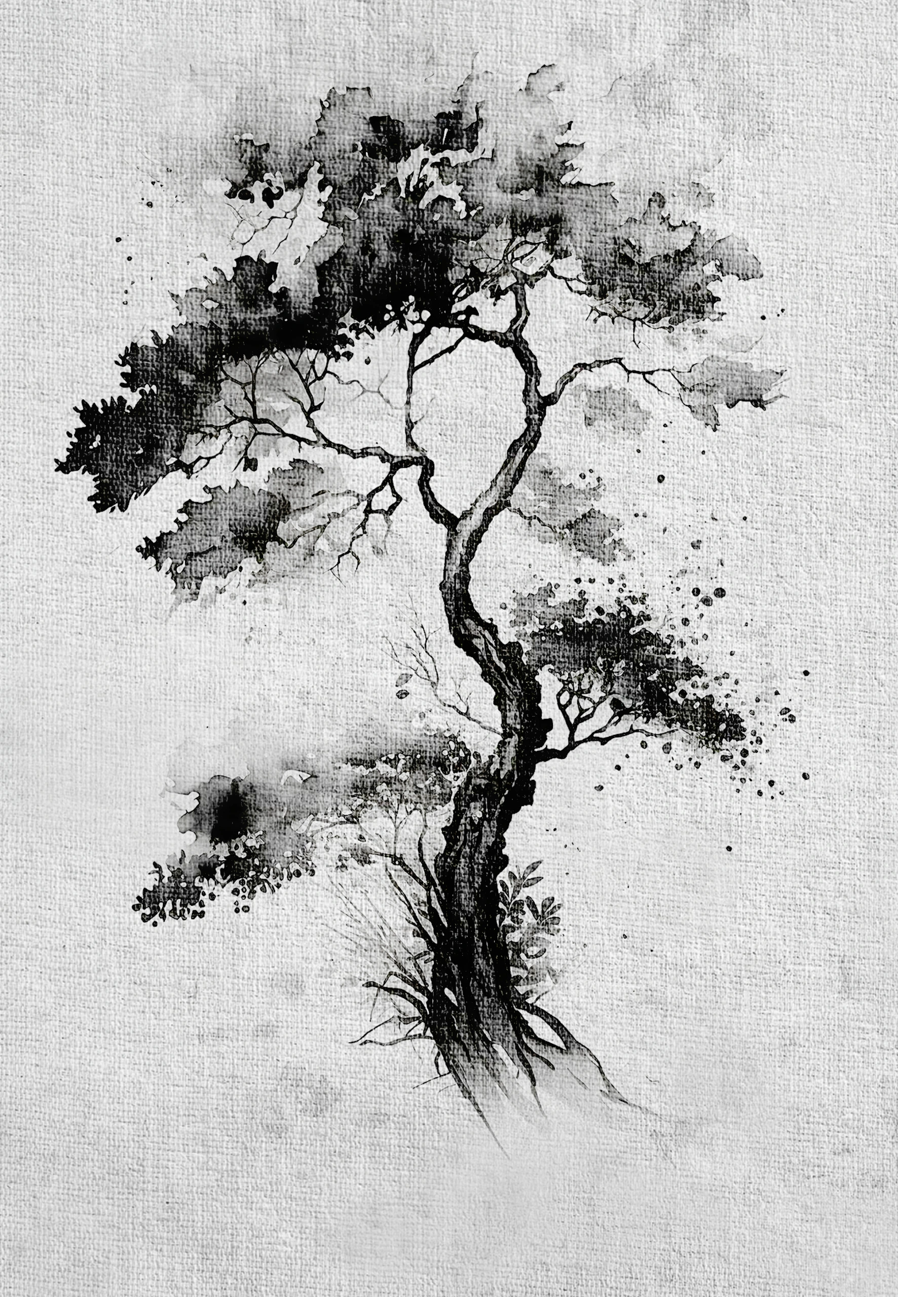 Tree illustration — Blue Jacket Tattoo